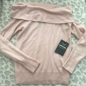 NWT Abercrombie Cashmere Off The Shoulder Sweater